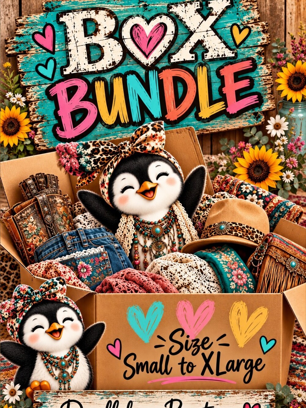 🐧📦 DOODLEBUGS BOUTIQUE BOHO BOX BUNDLE 📦🐧FINAL SALE